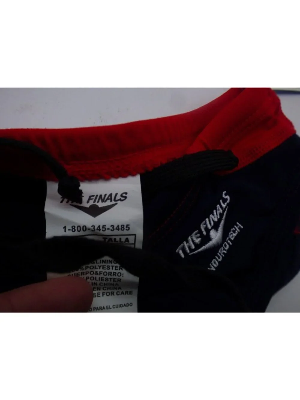 The Finals Endurotech Stretch Youth Racer/Swim Brief, Size 24, Navy/Red